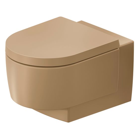 Duravit Balcoon Wand-WC 540x370x360mm Clay Terra Matt 45l DuraShield Tiefspüler rimless waagerecht