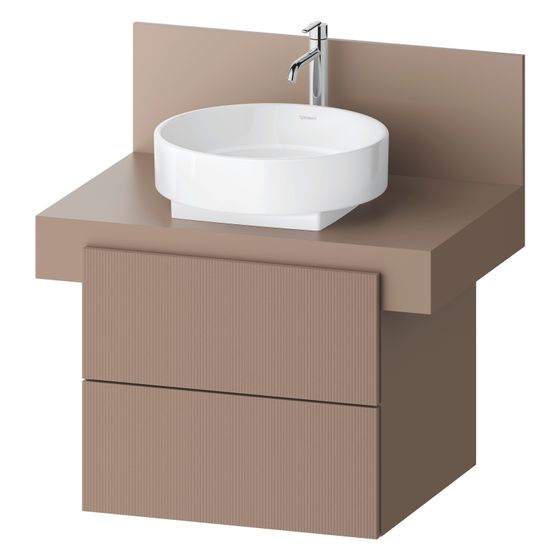 Duravit Balcoon Konsolen-Waschtischunterbau wandh 570x600x534mm Umbra Strukturiert Matt/Umbra Matt, ohne KSP, Dekor 2 SK, o.Gr.