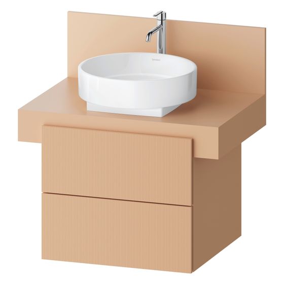 Duravit Balcoon Konsolen-Waschtischunterbau wandh. 570x600x534mm Terraccino Strukturiert Matt/Matt ohne KSP, Dekor 2 SK, o.Gr.