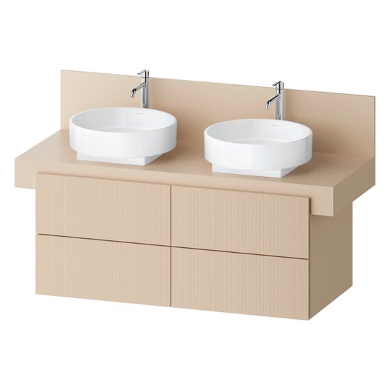 Duravit Balcoon Konsolen-Waschtischunterbau wandh 570x1200x534mm Sandbeige Strukturiert Matt/Matt, ohne KSP Dekor 4 SK