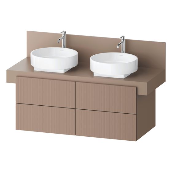 Duravit Balcoon Konsolen-Waschtischunterbau wandh. 570x1200x534mm Umbra Strukturiert Matt/Umbra Matt, ohne KSP, Dekor, 4 SK