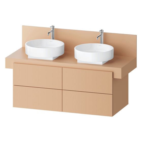 Duravit Balcoon Konsolen-Waschtischunterbau wandh 570x1200x534mm Terraccino Strukturiert Matt/Matt, ohne KSP, Dekor 4 SK