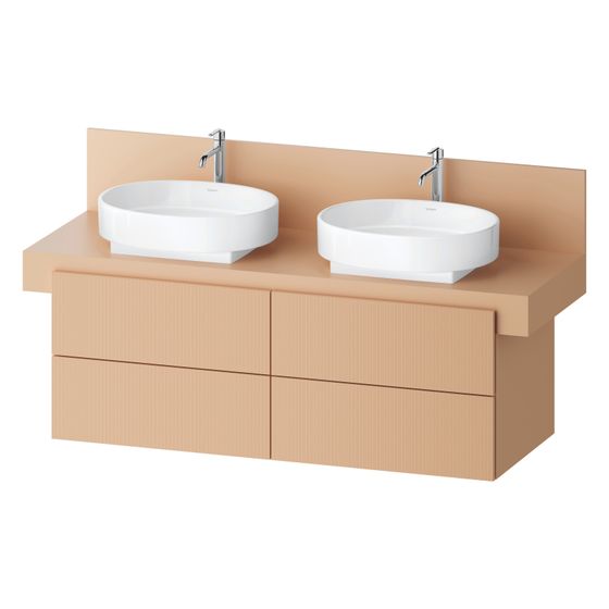 Duravit Balcoon Konsolen-Waschtischunterbau wandh 570x1400x534mm Terraccino Strukturiert Matt/Matt, ohne KSP, Dekor 4 SK