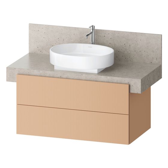Duravit Balcoon Konsolen-Waschtischunterbau wandh 570x1000x522mm Terraccino Strukturiert Matt/Matt, ohne KSP, Dekor 2 SK