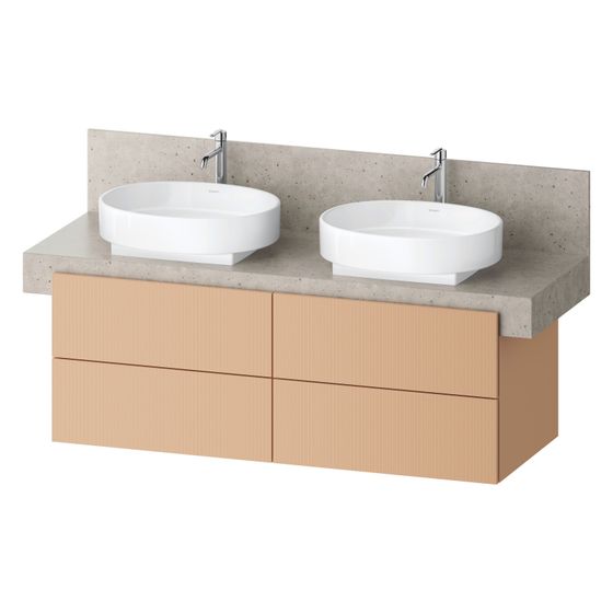 Duravit Balcoon Konsolen-Waschtischunterbau wandh 570x1400x522mm Terraccino Strukturiert Matt/Matt, ohne KSP, Dekor 4 SK
