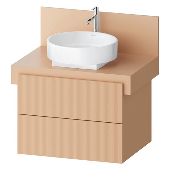Duravit Balcoon Konsolen-Waschtischunterbau wandh 570x700x534mm Terraccino Strukturiert Matt/Matt, ohne KSP, Dekor 2 SK