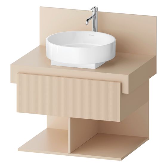 Duravit Balcoon Konsolen-Waschtischunterbau wandhäng. 570x700x534mm Sandbeige Strukturiert Matt/Matt, ohne KSP Dekor 1 SK, 2 oF