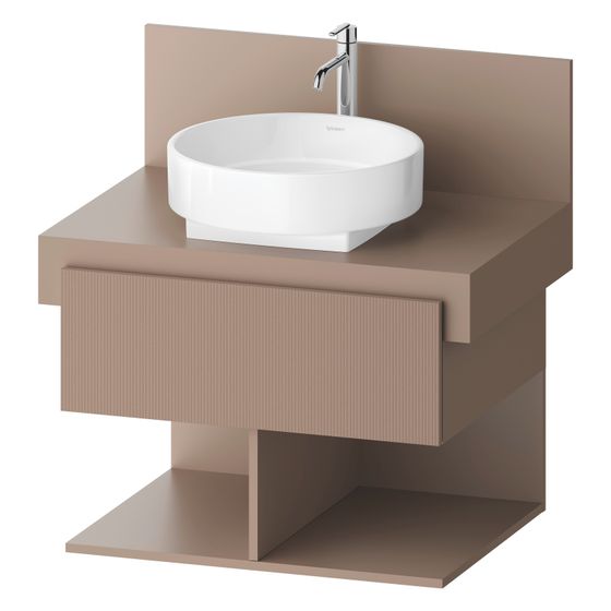 Duravit Balcoon Konsolen-Waschtischunterbau wandh. 570x700x534mm Umbra Strukturiert Matt/Umbra Matt ohne KSP, Dekor 1 SK, 2 oF