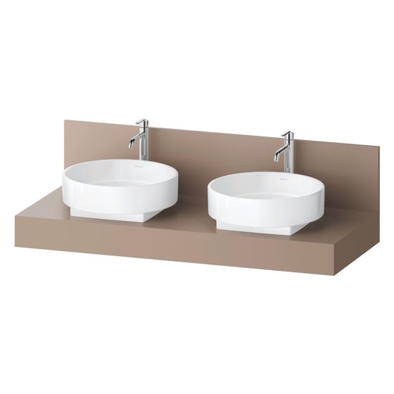 Duravit Balcoon Konsole 550x1300x370mm Umbra Matt ohne Konsolenträger 2 Ausschnitte/Waschplätze B
