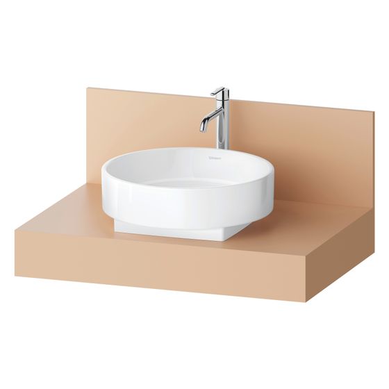 Duravit Balcoon Konsole 550x800x370mm Terraccino Matt ohne Konsolenträger 1 Ausschnitt/Waschplatz mittig