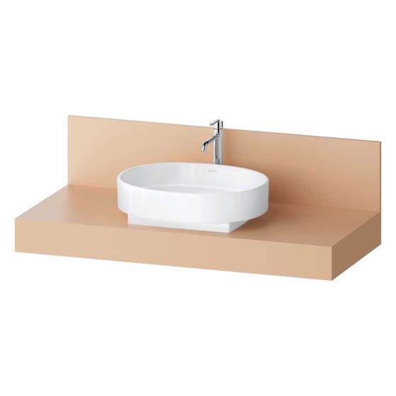 Duravit Balcoon Konsole 550x1200x370mm Terraccino Matt ohne Konsolenträger 1 Ausschnitt/Waschplatz mittig