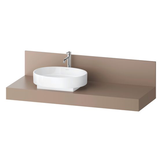 Duravit Balcoon Konsole 550x1400x370mm Umbra Matt ohne Konsolenträger 1 Ausschnitt/Waschplatz L