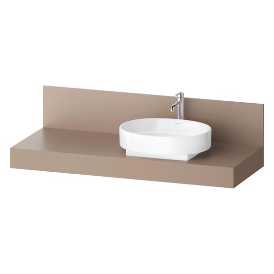 Duravit Balcoon Konsole 550x1400x370mm Umbra Matt ohne Konsolenträger 1 Ausschnitt/Waschplatz R