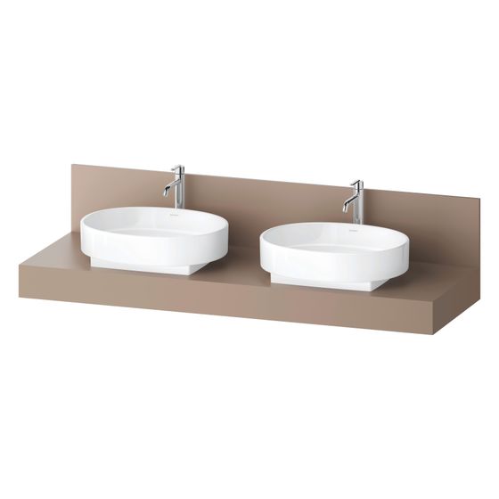 Duravit Balcoon Konsole 550x1600x370mm Umbra Matt ohne Konsolenträger 2 Ausschnitte/Waschplätze B