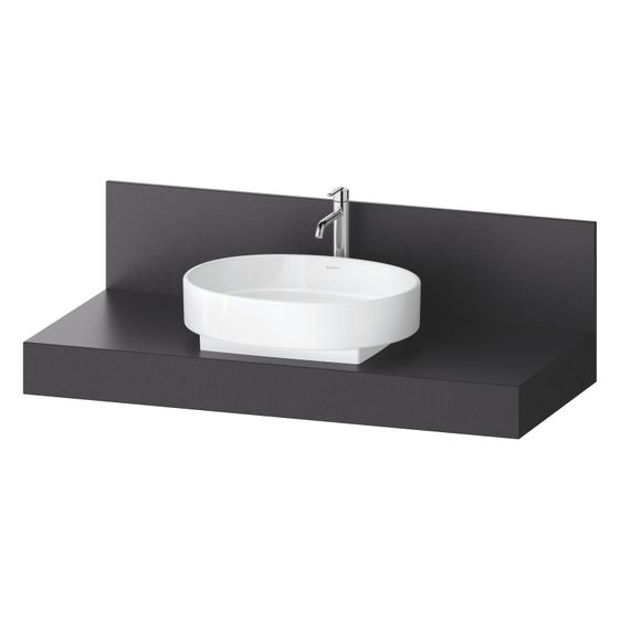 Duravit Balcoon Konsole 550x1200x370mm Lava Struktur Matt ohne Konsolenträger 1 Ausschnitt/Waschplatz mittig