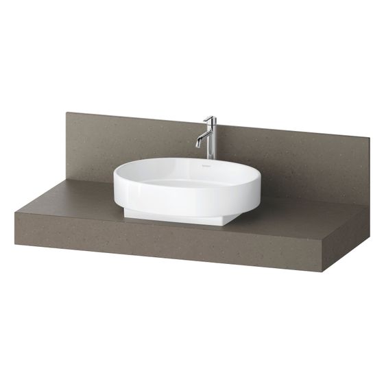 Duravit Balcoon Konsole 550x1200x370mm Basalt Struktur Matt ohne Konsolenträger 1 Ausschnitt/Waschplatz mittig