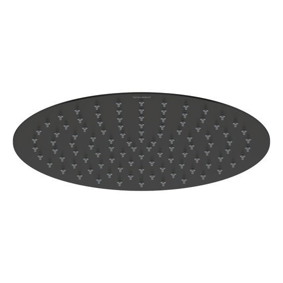 Duravit Kopfbrause, Mattschwarz, Edelstahl, Rund, d. Kopfbrause 300mm, 25, 5l/min, Rain, Decken-/Wandmontage