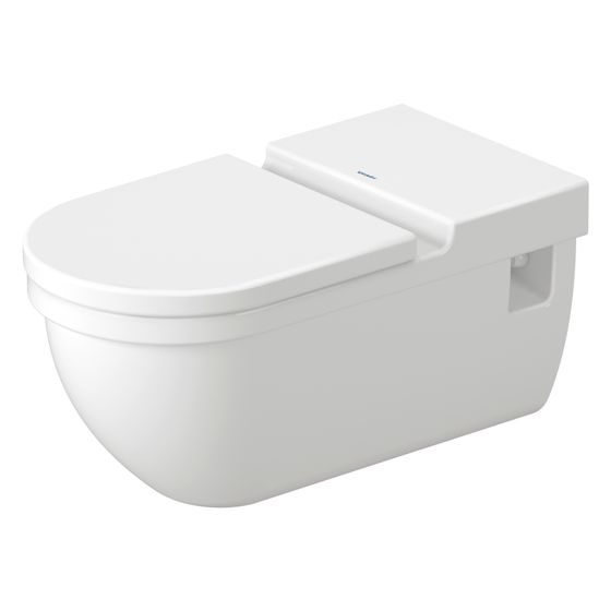 Duravit Starck 3 Wand-WC 700x370x355mm, Weiß Hochglanz, 6l, Tiefspüler, geschlossen, waagerecht