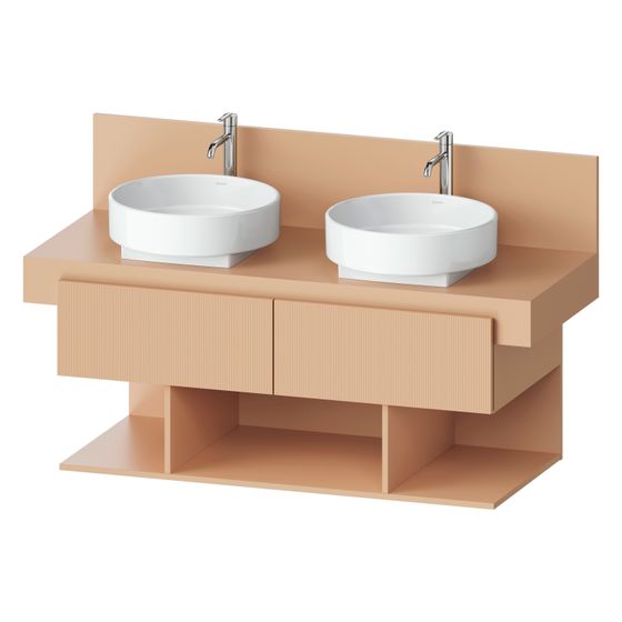 Duravit Balcoon Konsolen-Waschtischunterbau wandh. 570x1200x534mm Terraccino Strukturiert Matt/Terraccino Matt ohne KSP, 2 SK