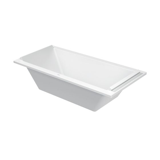 Duravit Starck Wannen Badewanne 480x900x1900mm, 241l, Weiß glänzend, Rechteckig, Einbau, 2 Rückenschrägen