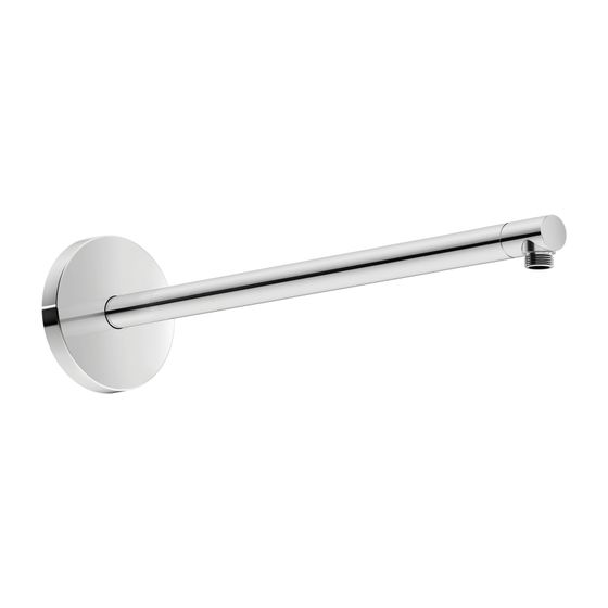 Duravit Brausearm Länge 485mm Wandmontage Rosette rund, Chrom Hochglanz