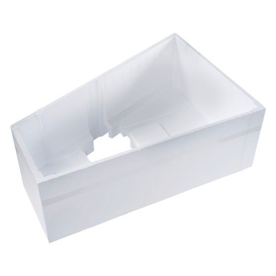 Duravit No.1 Wannenträger, Trapezförmig, gerade Seitenwand, 1600x850mm, Ecke L für 700506