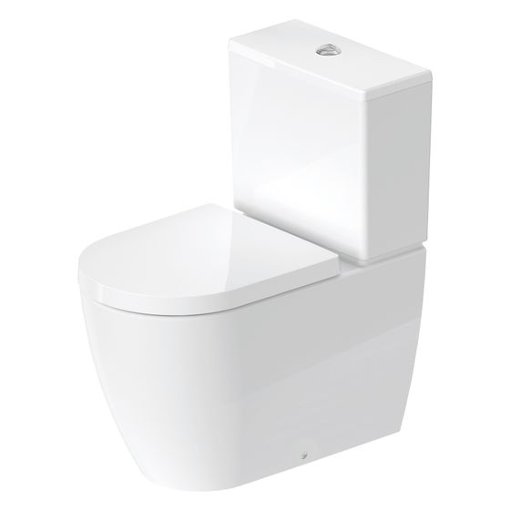 Duravit ME by Starck Stand WC für Kombination 650x370x415mm, Weiß Hochglanz, 4,5l, Tiefspüler, geschlossen, waagerecht