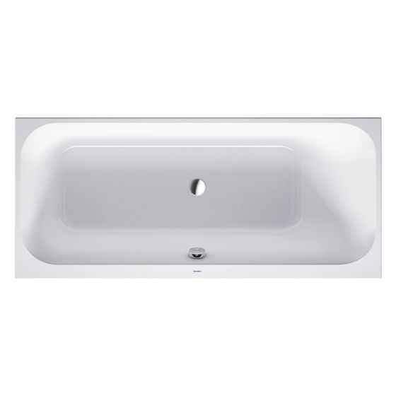 Duravit Happy D.2 Plus Badewanne 480x750x1700mm, 180l, Weiß glänzend, Rechteckig, Einbau, 1 Rückenschräge R