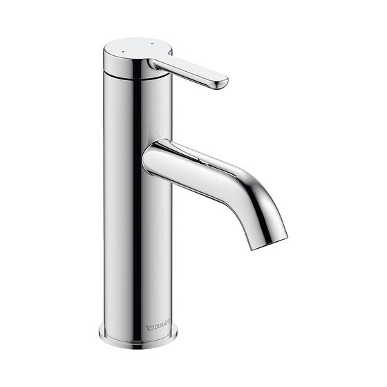 Duravit C.1 Einhebel-Waschtischmischer M, Chrom, 5l/min, Hebelgriff, Ausladung 113mm, Höhe 175mm