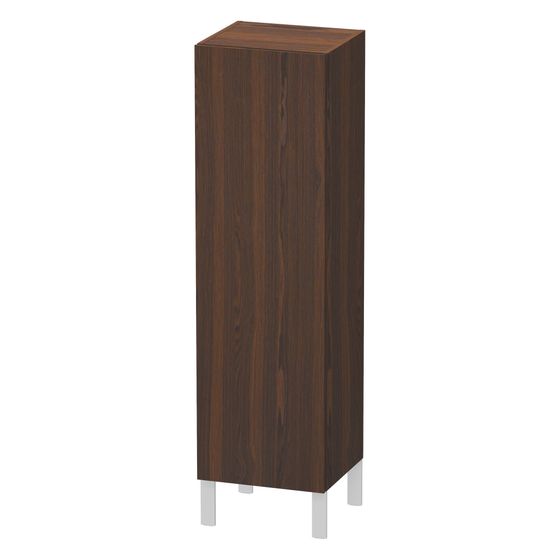 Duravit L-Cube Halbhochschrank Dekor variabel 200-363x250-500x901-1320mm ussbaum geb. Matt 1 Tür L o.Gr. 2 Glas-FB 1 Holz-FB