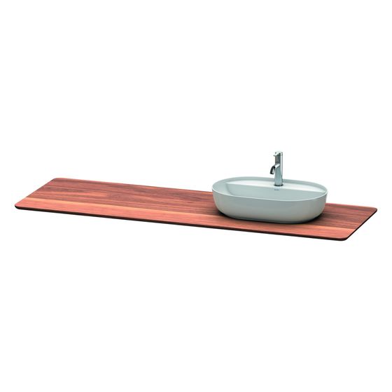 Duravit Luv Massivholzkonsole 595x1783x25mm, 1 Ausschnitt/Waschplatz, Amerikanischer Nussbaum Matt, ohne Konsolenträger