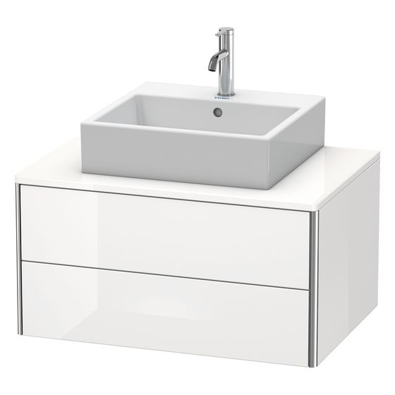 Duravit XSquare Konsolenwaschtischunterbau wandh. 548x800x400mm Taupe SM, ohne KSP, Dekor, 2 Schubkästen, Grifflos