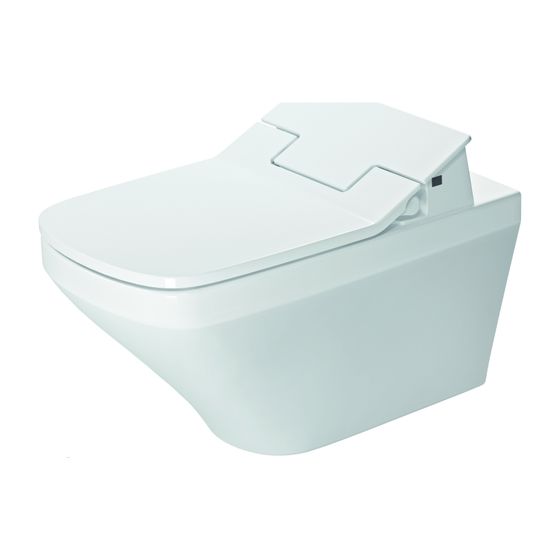 Duravit DuraStyle Wand-WC für Dusch-WC-Sitz 620x376x350mm, Weiß Hochglanz, 4,5l, Tiefspüler, rimless, waagerecht