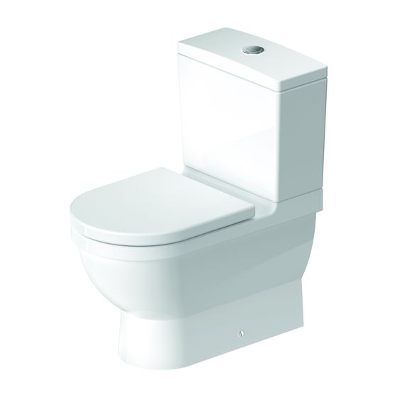 Duravit Starck 3 Stand WC für Kombination 660x370x430mm, Weiß Hochglanz, 6l, Tiefspüler, geschlossen, waager. ohne Spülkasten