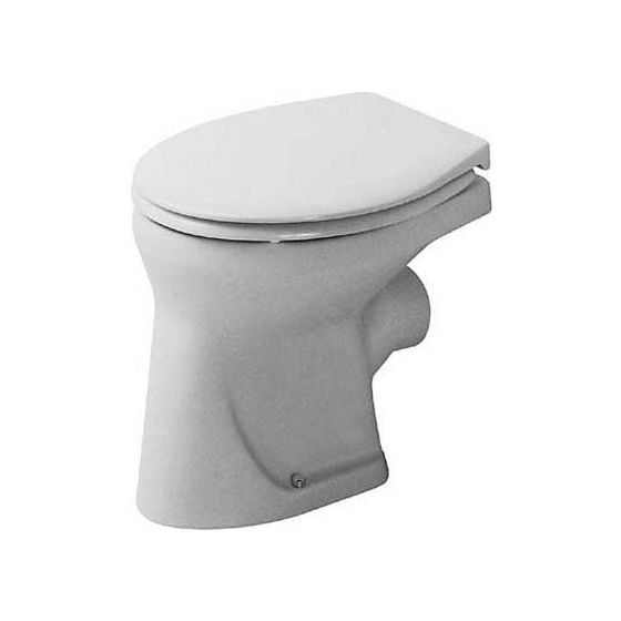Duravit Design Classics Stand WC 390x300x350mm, Weiß Hochglanz, 6l, Flachspüler, offen, waagerecht, Verdrängung