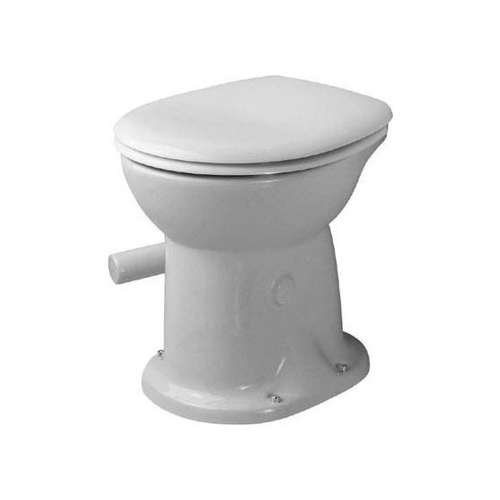 Duravit Design Classics Stand WC 460x360x420mm, Weiß Hochglanz, Wasserlos, senkrecht, Position Unten, mitte