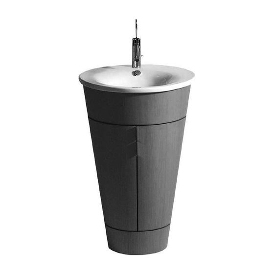 Duravit Starck 1 Einbauwaschtisch 580x580x165mm, WonderGliss, Weiß Hochglanz, mit Überlauf, HLB, 1 HL