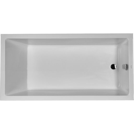 Duravit Starck Wannen Badewanne 485x900x1800mm, 301l, Weiß glänzend, Rechteckig, Einbau, 1 Rückenschräge variabel