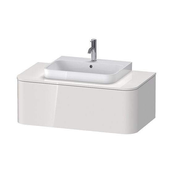 Duravit Happy D.2 Konsolenwaschtischunterbau wandh. 550x1000x354mm Taupe SM, ohne KSP, Dekor, 2 SK, 1 AZ M, Grifflos, Tip-on