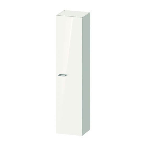Duravit XBase Hochschrank, Dekor 358x400x1760mm Rechts, Natur Eiche Matt, 1 Tür L, Griff Chrom, 5 Glasfachböden, 50mm