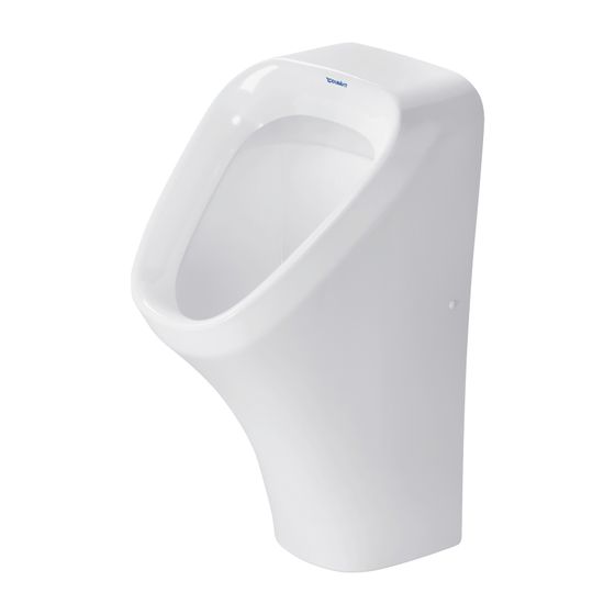 Duravit DuraStyle Urinal 340x300x560mm Weiß Hochglanz HYG geschlossen, Absauger, senkrecht, Zulauf hinten, waagerecht
