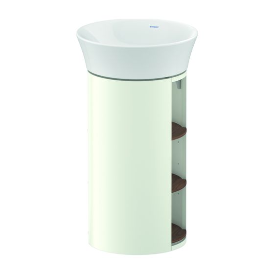 Duravit White Tulip Waschtischunterbau bodenstehend 410x410x750mm, AM Nussb. Matt/Weiß Seidenmatt, Grifflos, 3 oF