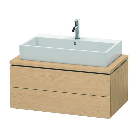 Duravit L-Cube Konsolenwaschtischunterbau wandh. 547x920x400mm ohne KSP Natur Eiche Matt, Grifflos, 2 SK