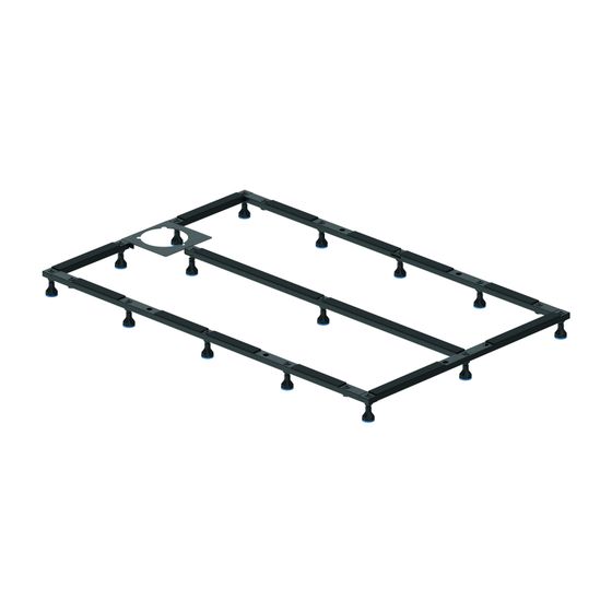 Duravit Fußgestell 1000x1200x80-100mm für Stonetto Duschwannen