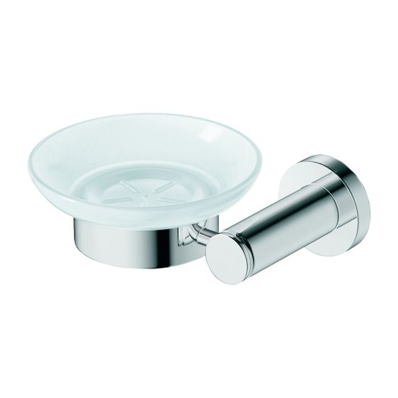 Duravit D-Code Seifenschale 120x137x53mm, Chrom/Mattweiß, Messing/Milchglas, Schraubbefestigung, wandhäng., Seifenscha. L