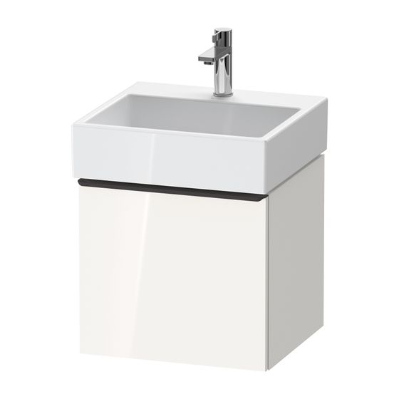 Duravit D-Neo Waschtischunterbau wandhäng. 442x484x440mm Betongrau Matt, Griff Bronze, 1 Auszug, mit Dämpfung