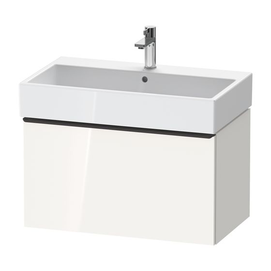 Duravit D-Neo Waschtischunterbau wandhäng. 442x784x440mm Weiß Hochglanz, Griff Chrom, 1 Auszug, mit Dämpfung