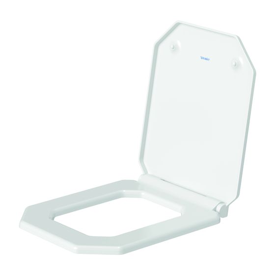 Duravit Serie 1930 WC-Sitz Weiß HG 367x36x437mm Oktogonal, mit Absenkautomatik, Sitzgarnitur abnehmbar, Edelstahl-Scharniere