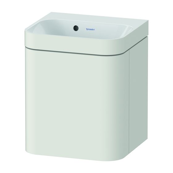Duravit Happy D.2 Waschtisch-Set C-bonded wh Lack, 360x400x480mm Nordic Weiß SDM, Grifflos, 1 Tür L, o.HL, mit Möbel-WT