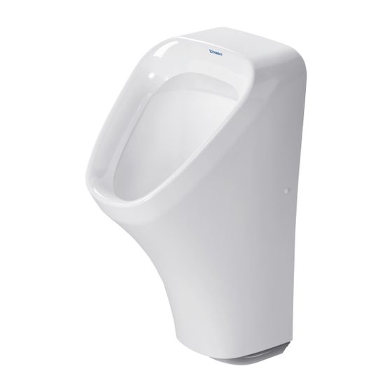 Duravit DuraStyle Elektronisches Urinal 340x300x580mm, Weiß Hochglanz, HygieneGlaze, Netz, offen, Absauger, Zulauf hinten